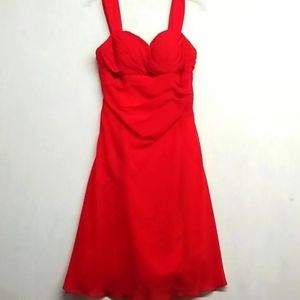 Wedding Prom Womens Red Sweet Heart Dress J.J's House, Altered See Measurements